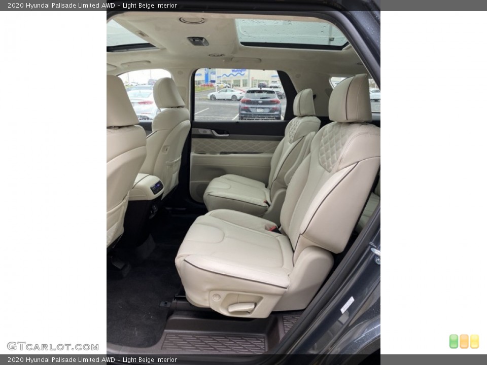 Light Beige Interior Rear Seat for the 2020 Hyundai Palisade Limited AWD #137011696