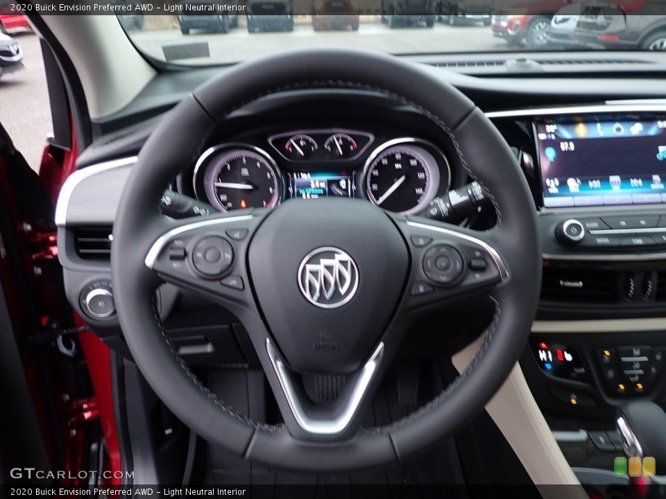 Light Neutral Interior Steering Wheel for the 2020 Buick Envision Preferred AWD #137011723