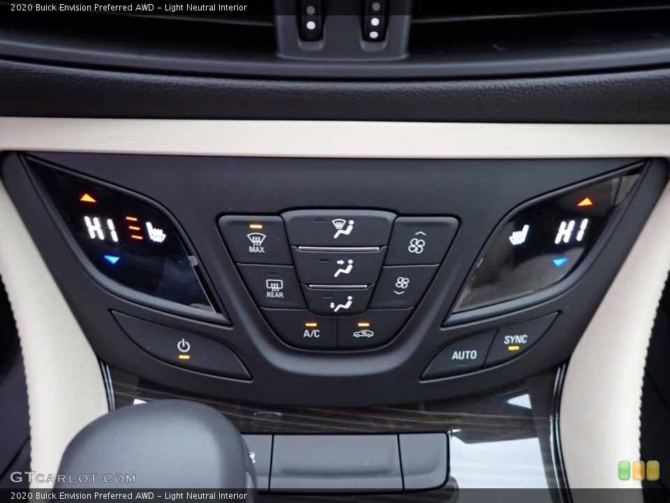Light Neutral Interior Controls for the 2020 Buick Envision Preferred AWD #137011735