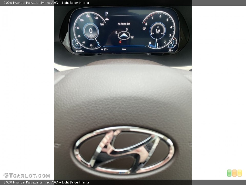Light Beige Interior Gauges for the 2020 Hyundai Palisade Limited AWD #137011852