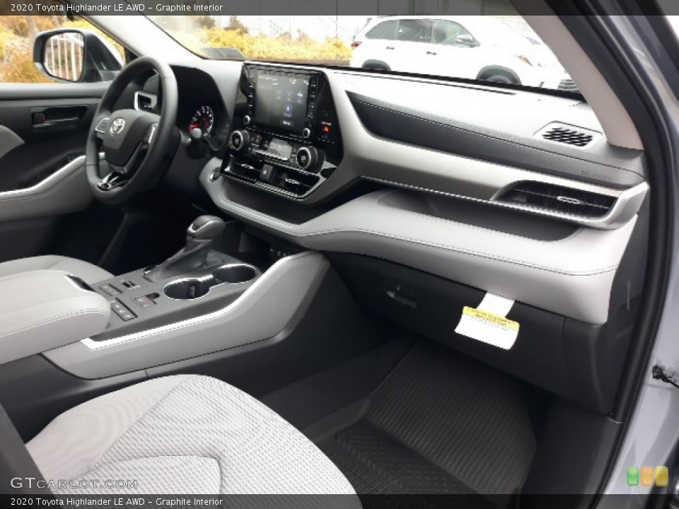 Graphite Interior Dashboard for the 2020 Toyota Highlander LE AWD #137013241