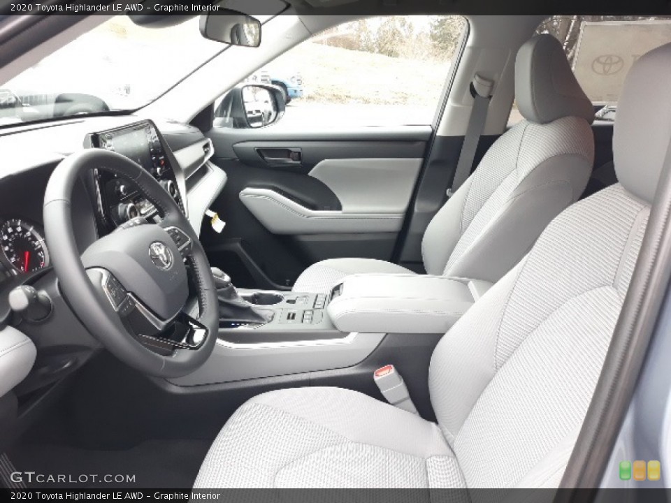 Graphite Interior Front Seat for the 2020 Toyota Highlander LE AWD #137013355