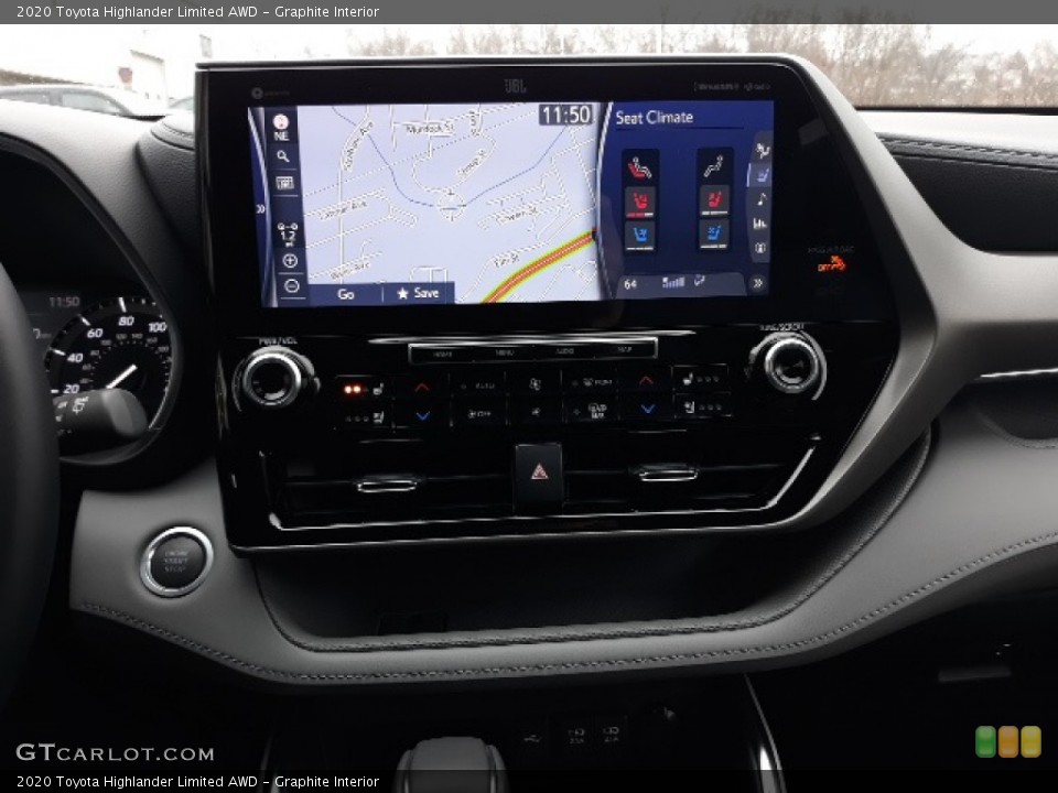 Graphite Interior Navigation for the 2020 Toyota Highlander Limited AWD #137013421