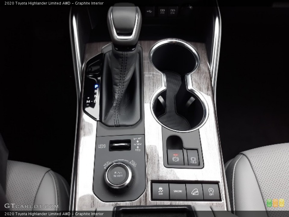 Graphite Interior Controls for the 2020 Toyota Highlander Limited AWD #137013451