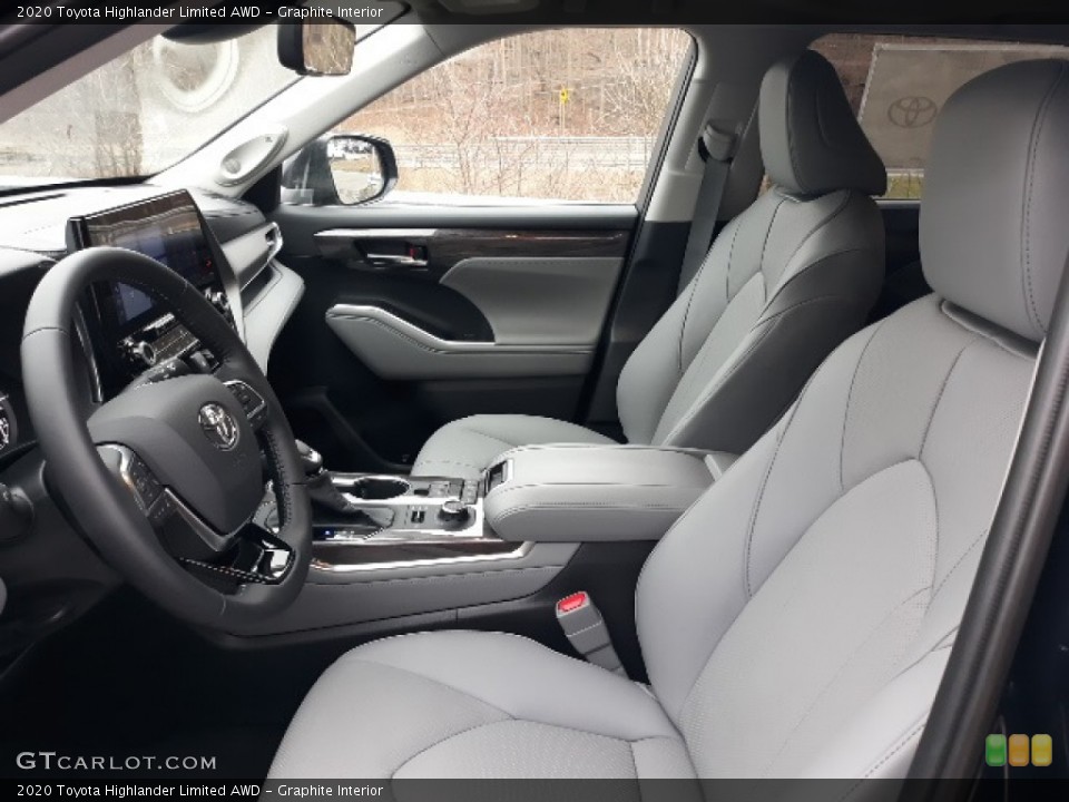 Graphite Interior Front Seat for the 2020 Toyota Highlander Limited AWD #137013493