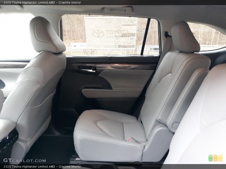 Graphite Interior Rear Seat for the 2020 Toyota Highlander Limited AWD #137013538