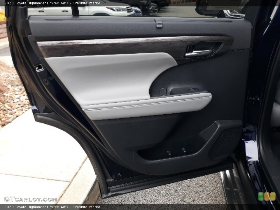 Graphite Interior Door Panel for the 2020 Toyota Highlander Limited AWD #137013553