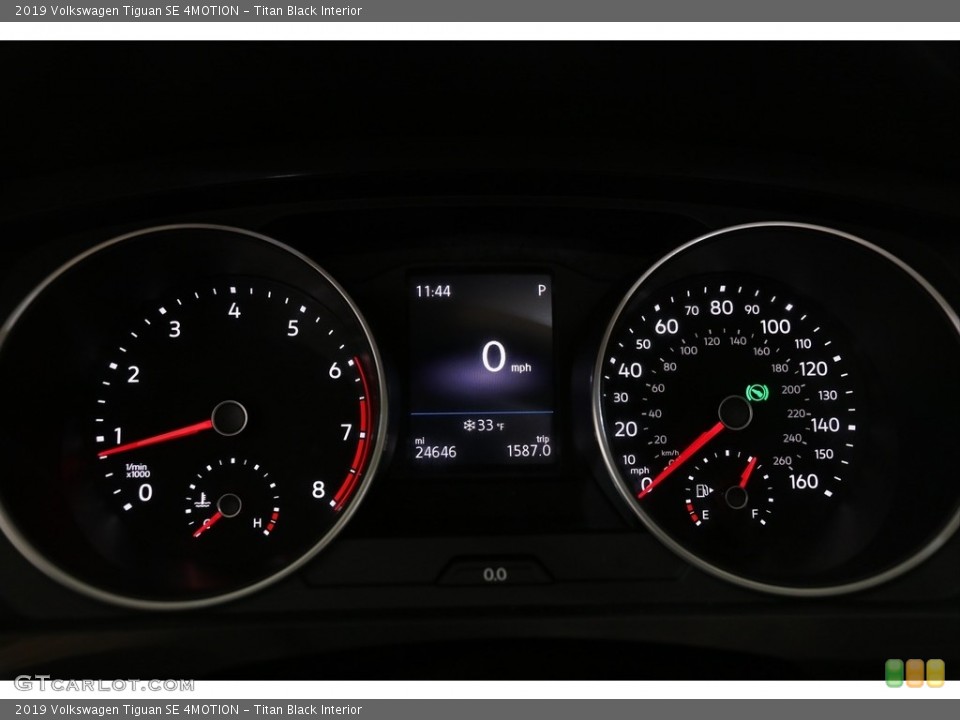Titan Black Interior Gauges for the 2019 Volkswagen Tiguan SE 4MOTION #137017731