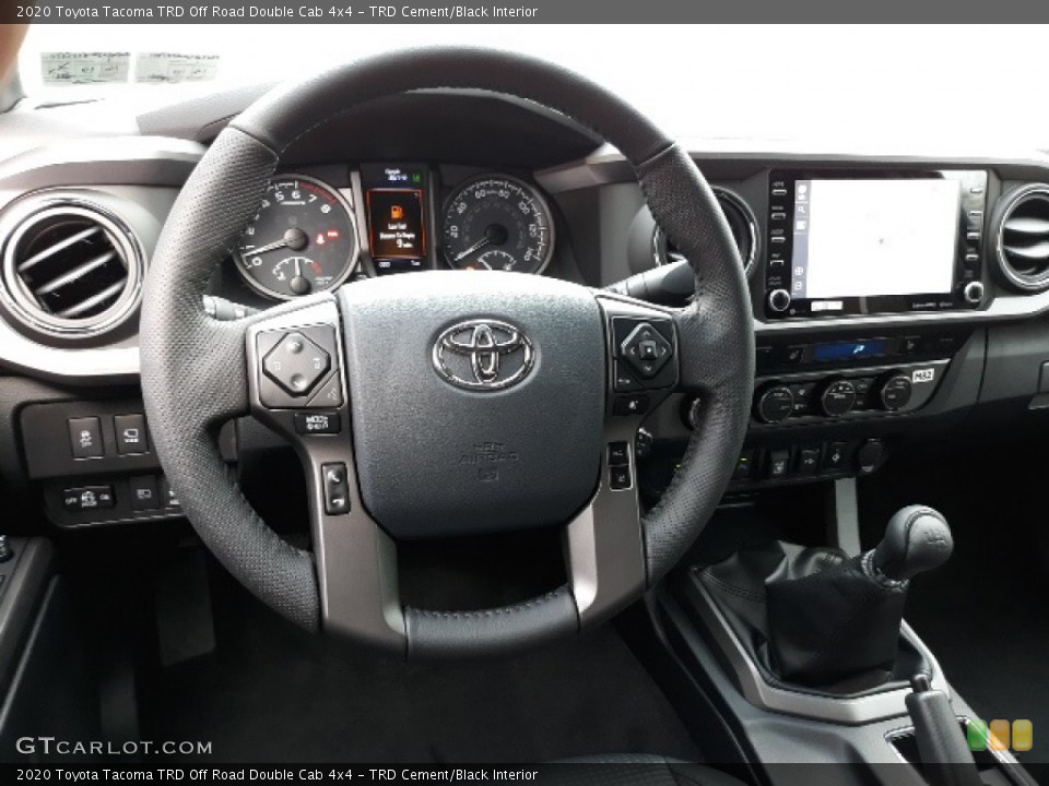 TRD Cement/Black Interior Steering Wheel for the 2020 Toyota Tacoma TRD Off Road Double Cab 4x4 #137018664