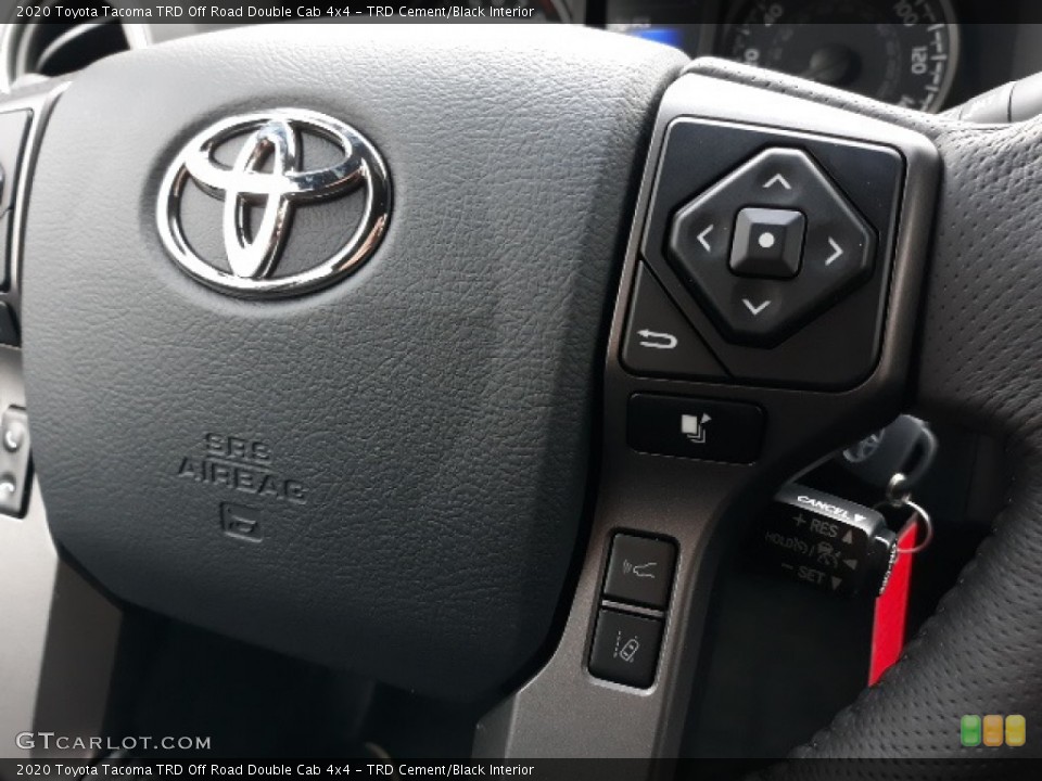 TRD Cement/Black Interior Steering Wheel for the 2020 Toyota Tacoma TRD Off Road Double Cab 4x4 #137018745