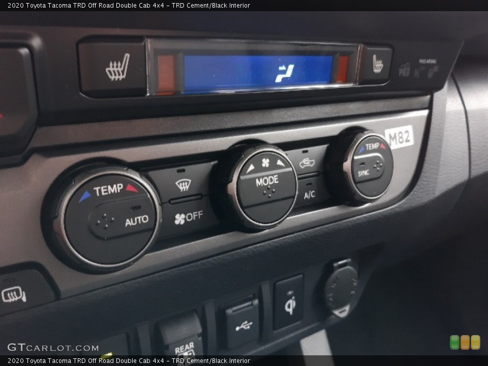 TRD Cement/Black Interior Controls for the 2020 Toyota Tacoma TRD Off Road Double Cab 4x4 #137018937