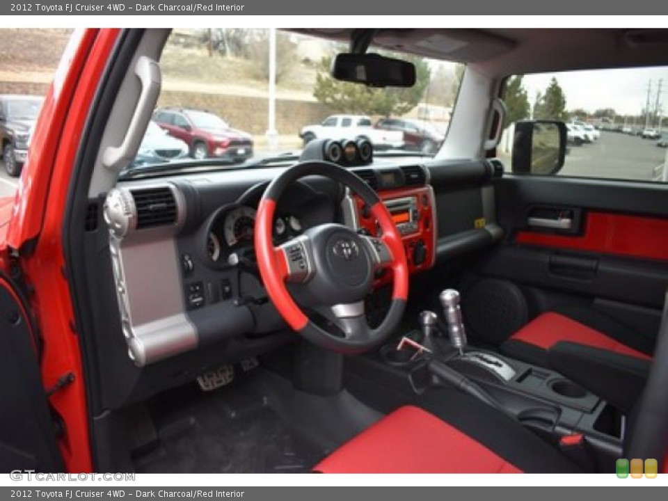 Dark Charcoal/Red Interior Photo for the 2012 Toyota FJ Cruiser 4WD #137019123