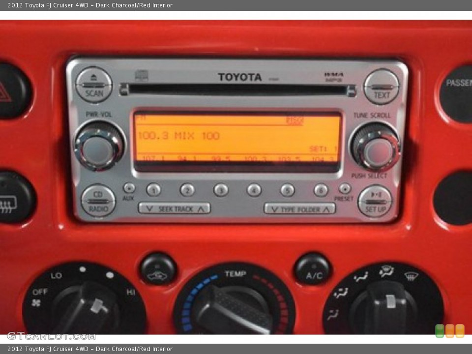 Dark Charcoal/Red Interior Audio System for the 2012 Toyota FJ Cruiser 4WD #137019150