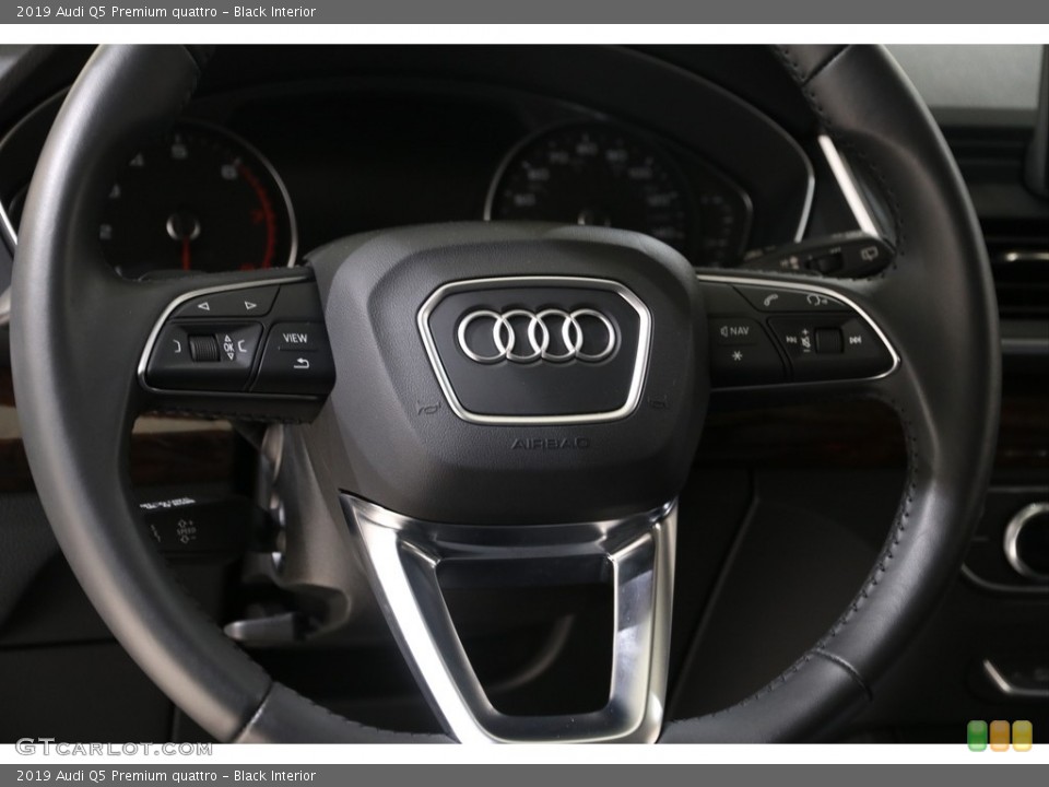 Black Interior Steering Wheel for the 2019 Audi Q5 Premium quattro #137019288