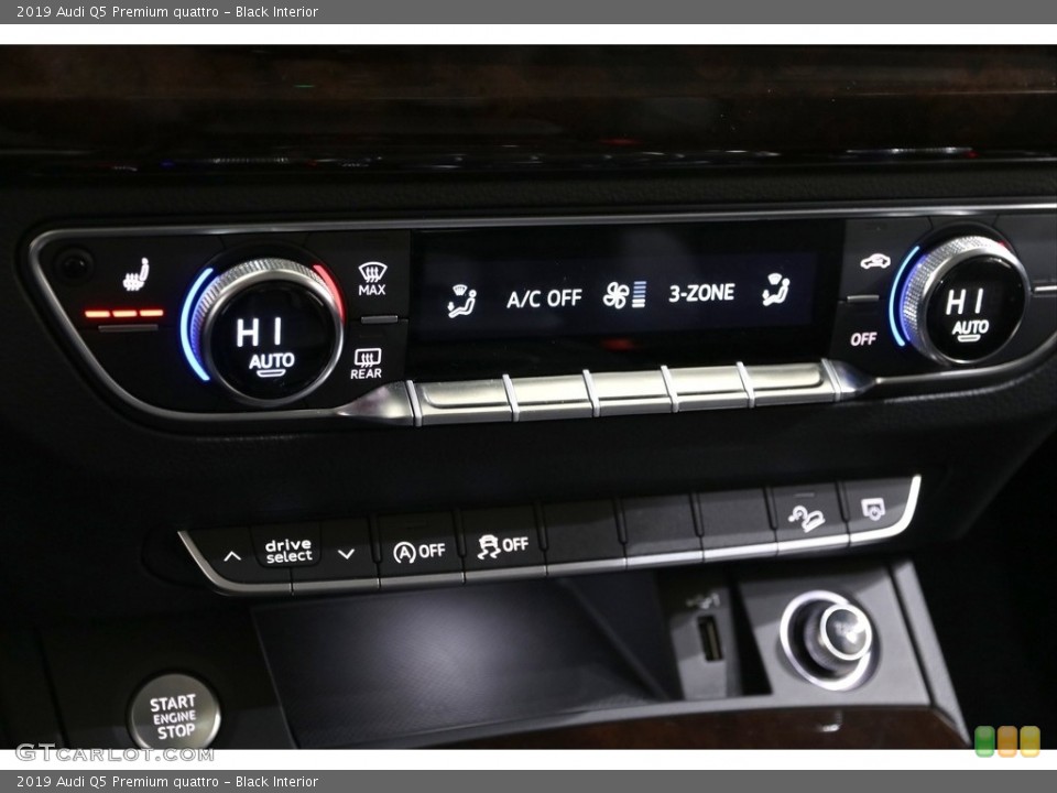 Black Interior Controls for the 2019 Audi Q5 Premium quattro #137019747
