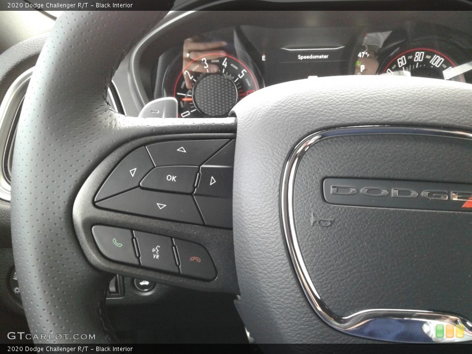 Black Interior Steering Wheel for the 2020 Dodge Challenger R/T #137021592