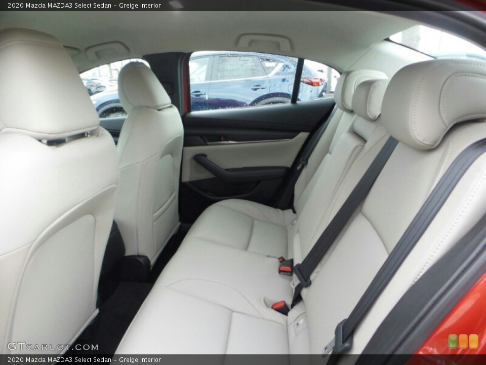 Greige Interior Rear Seat for the 2020 Mazda MAZDA3 Select Sedan #137027700