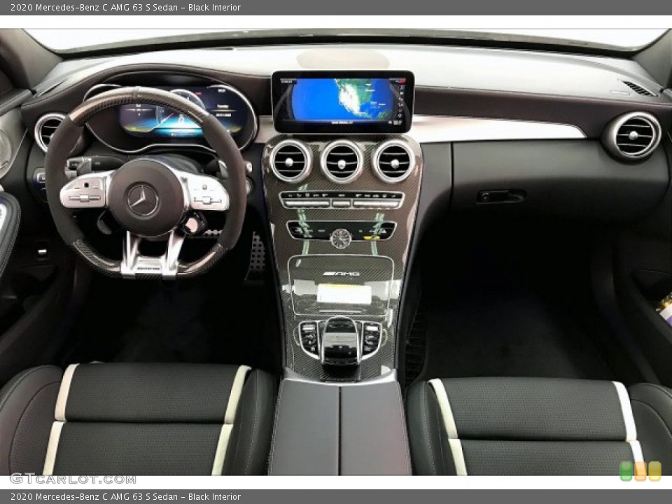 Black Interior Dashboard for the 2020 Mercedes-Benz C AMG 63 S Sedan #137030139