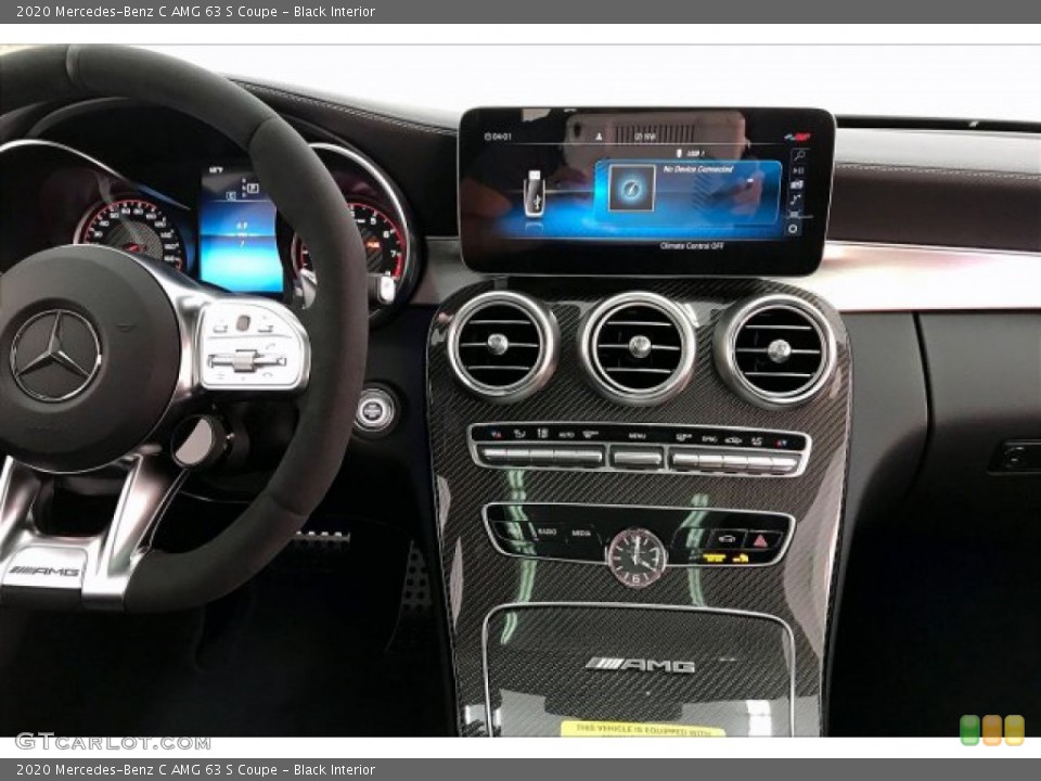 Black Interior Controls for the 2020 Mercedes-Benz C AMG 63 S Coupe #137030382