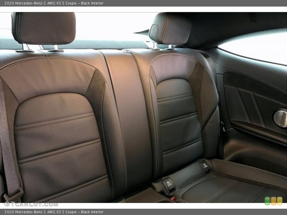 Black Interior Rear Seat for the 2020 Mercedes-Benz C AMG 63 S Coupe #137030484