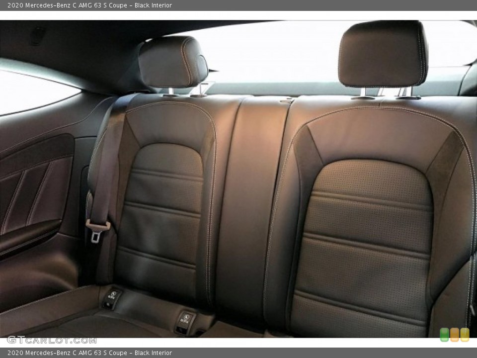 Black Interior Rear Seat for the 2020 Mercedes-Benz C AMG 63 S Coupe #137030502
