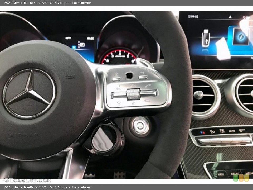 Black Interior Steering Wheel for the 2020 Mercedes-Benz C AMG 63 S Coupe #137030541