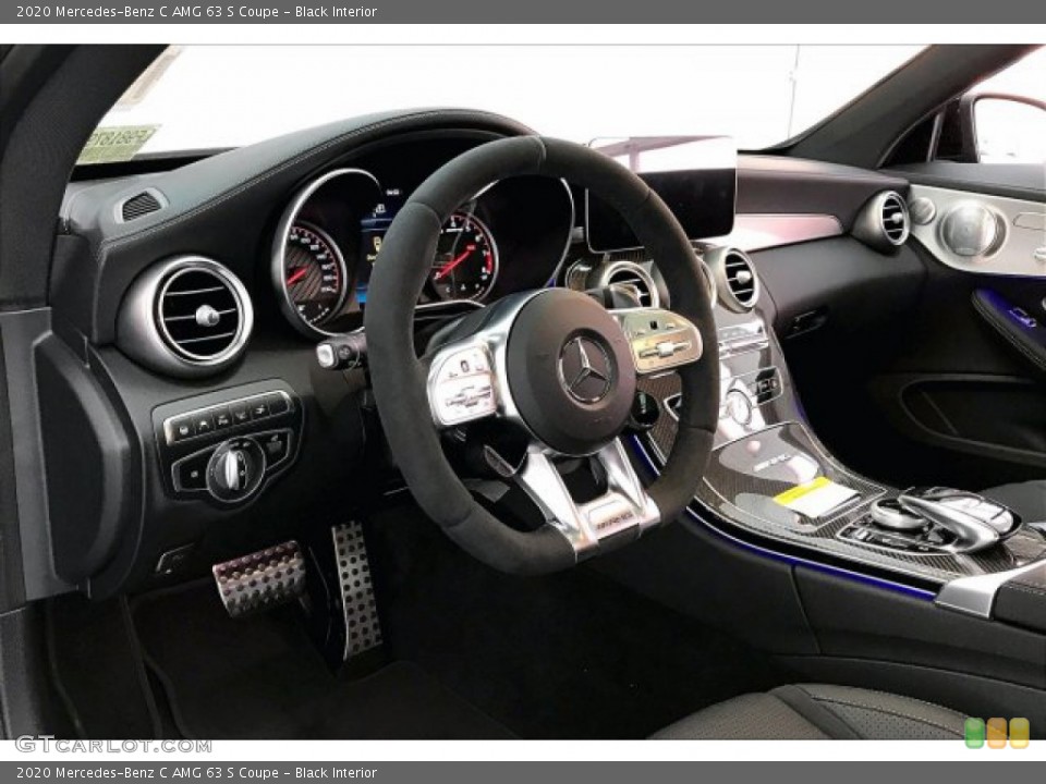 Black Interior Steering Wheel for the 2020 Mercedes-Benz C AMG 63 S Coupe #137030568
