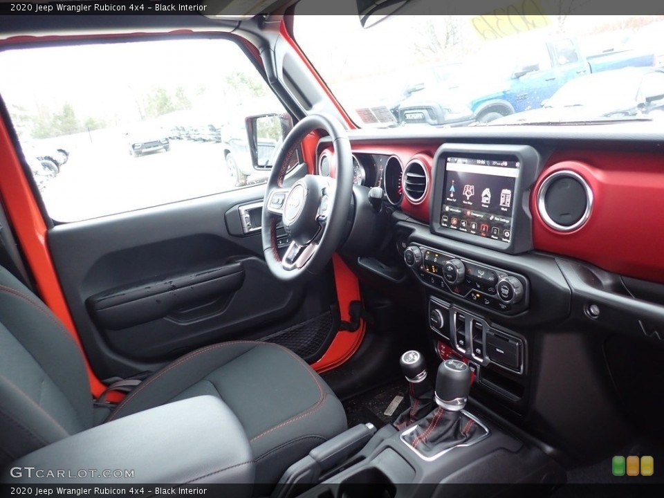 Black Interior Dashboard for the 2020 Jeep Wrangler Rubicon 4x4 #137032506