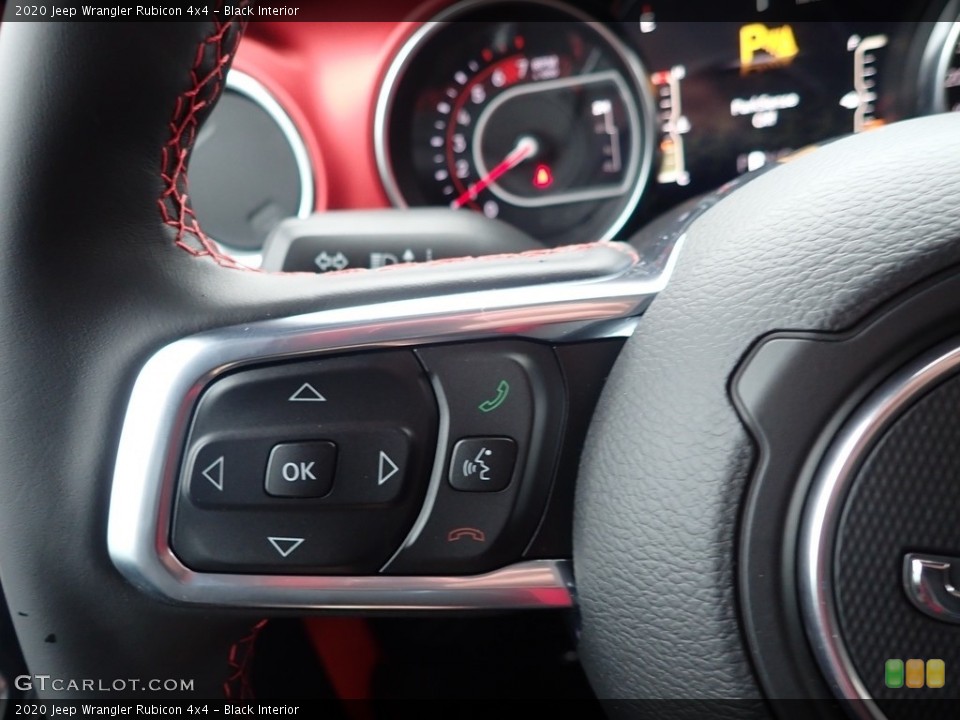Black Interior Steering Wheel for the 2020 Jeep Wrangler Rubicon 4x4 #137032704