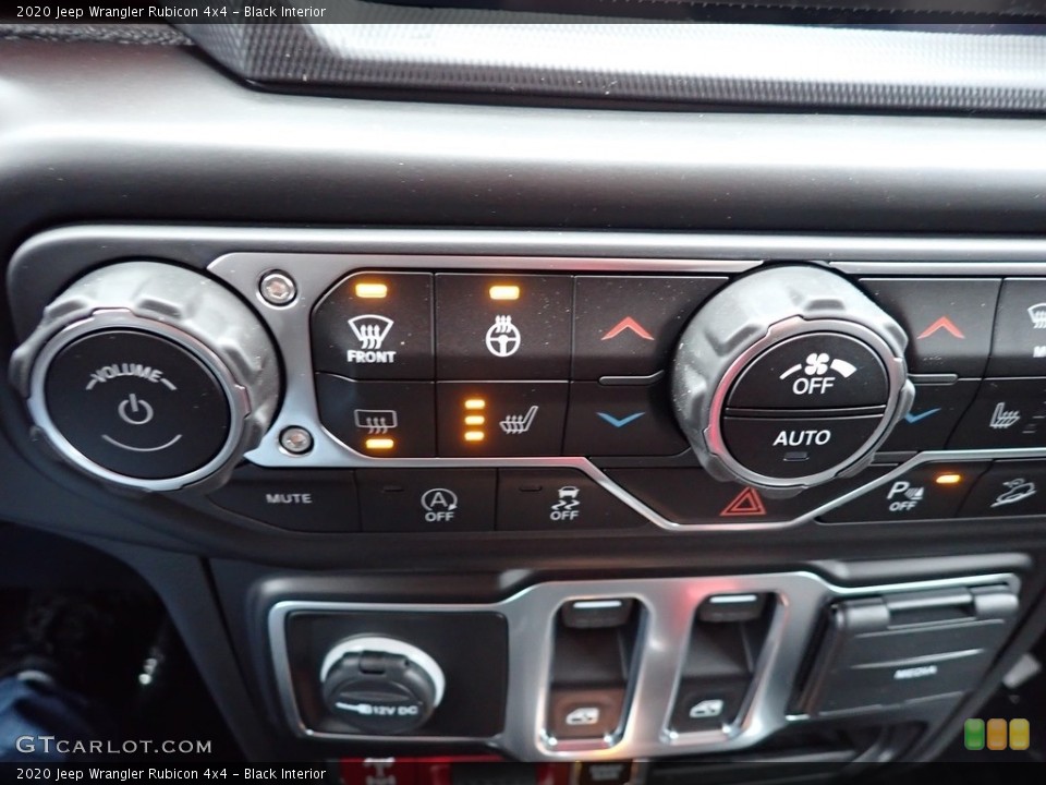 Black Interior Controls for the 2020 Jeep Wrangler Rubicon 4x4 #137032728