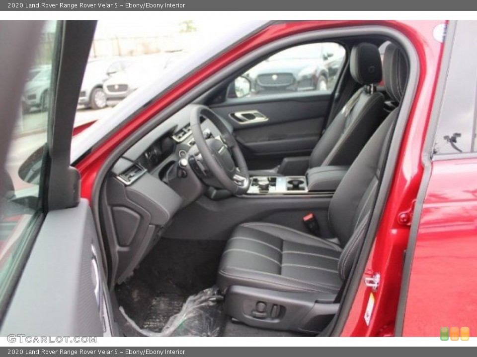 Ebony/Ebony Interior Photo for the 2020 Land Rover Range Rover Velar S #137042442