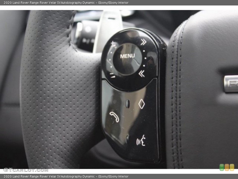 Ebony/Ebony Interior Steering Wheel for the 2020 Land Rover Range Rover Velar SVAutobiography Dynamic #137043027
