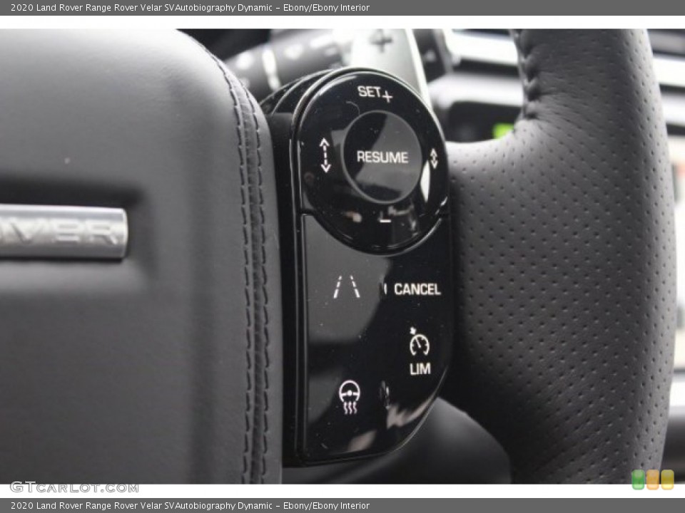 Ebony/Ebony Interior Steering Wheel for the 2020 Land Rover Range Rover Velar SVAutobiography Dynamic #137043051