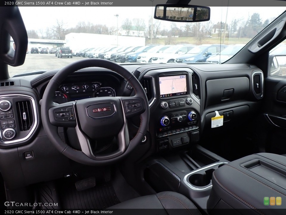 Jet Black Interior Dashboard for the 2020 GMC Sierra 1500 AT4 Crew Cab 4WD #137043204