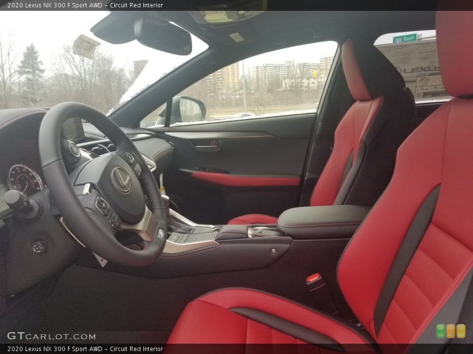 Circuit Red Interior Photo for the 2020 Lexus NX 300 F Sport AWD #137046552