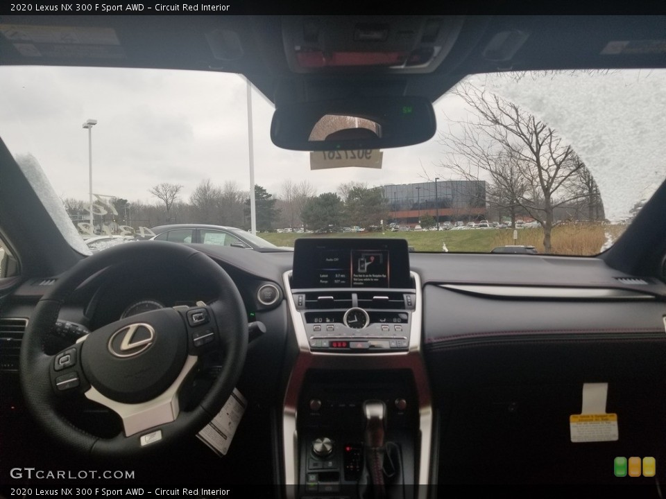 Circuit Red Interior Dashboard for the 2020 Lexus NX 300 F Sport AWD #137046579