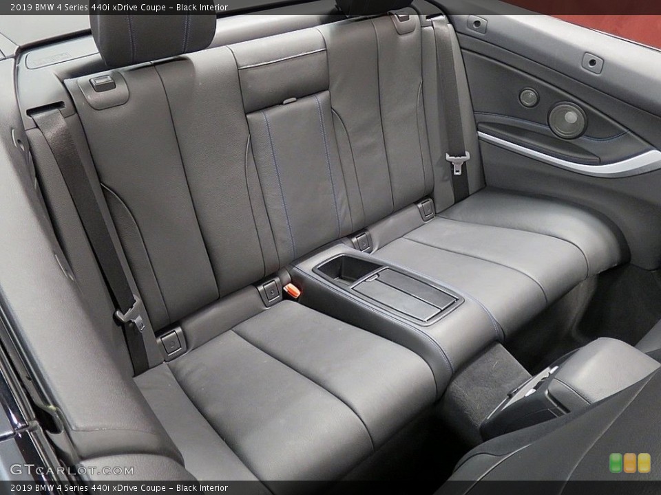 Black Interior Rear Seat for the 2019 BMW 4 Series 440i xDrive Coupe #137046741
