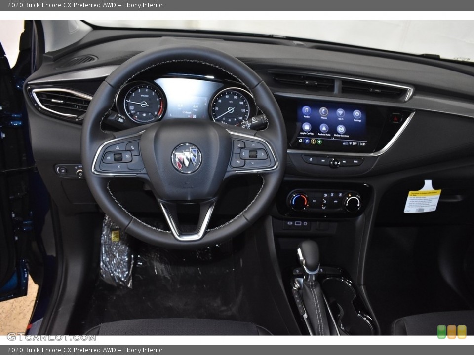 Ebony Interior Dashboard for the 2020 Buick Encore GX Preferred AWD #137055714