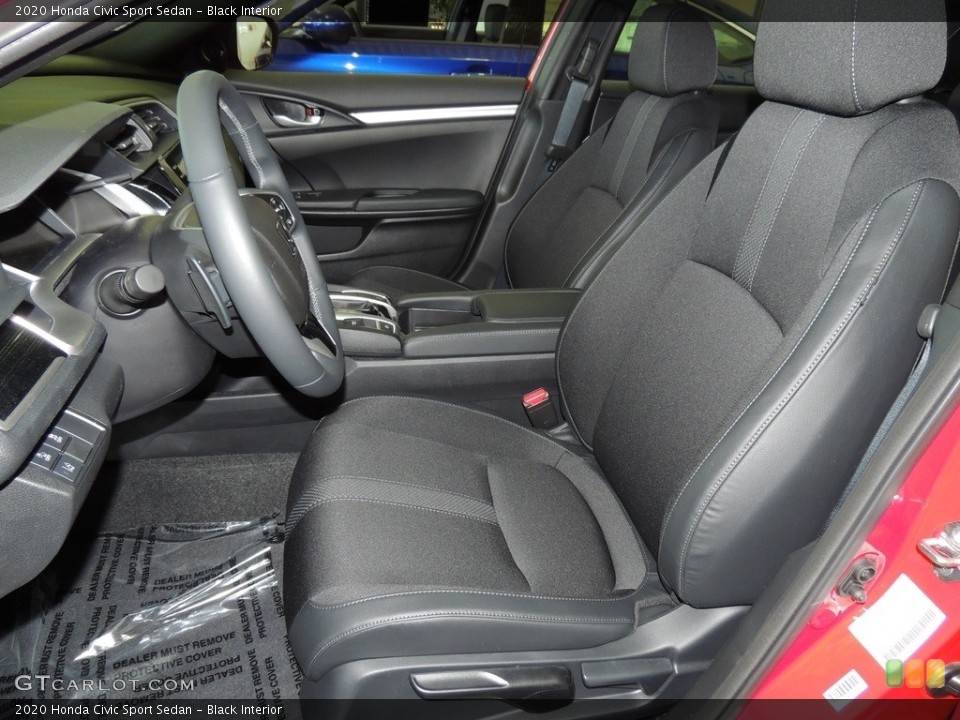 Black Interior Front Seat for the 2020 Honda Civic Sport Sedan #137056401