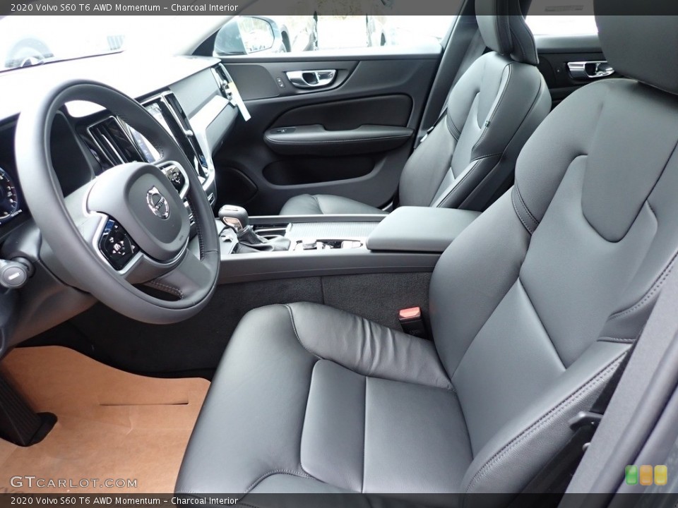 Charcoal Interior Front Seat for the 2020 Volvo S60 T6 AWD Momentum #137058312