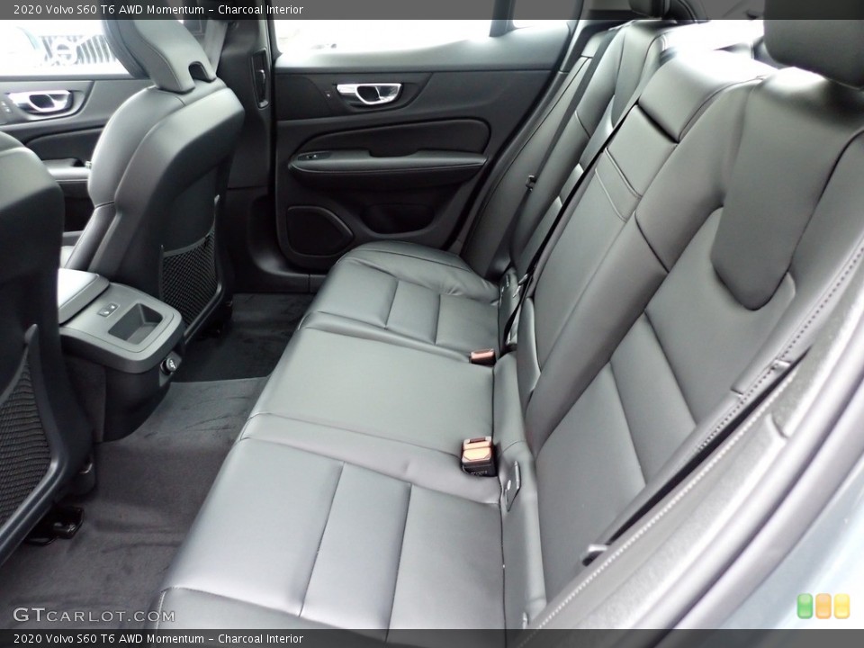 Charcoal Interior Rear Seat for the 2020 Volvo S60 T6 AWD Momentum #137058345