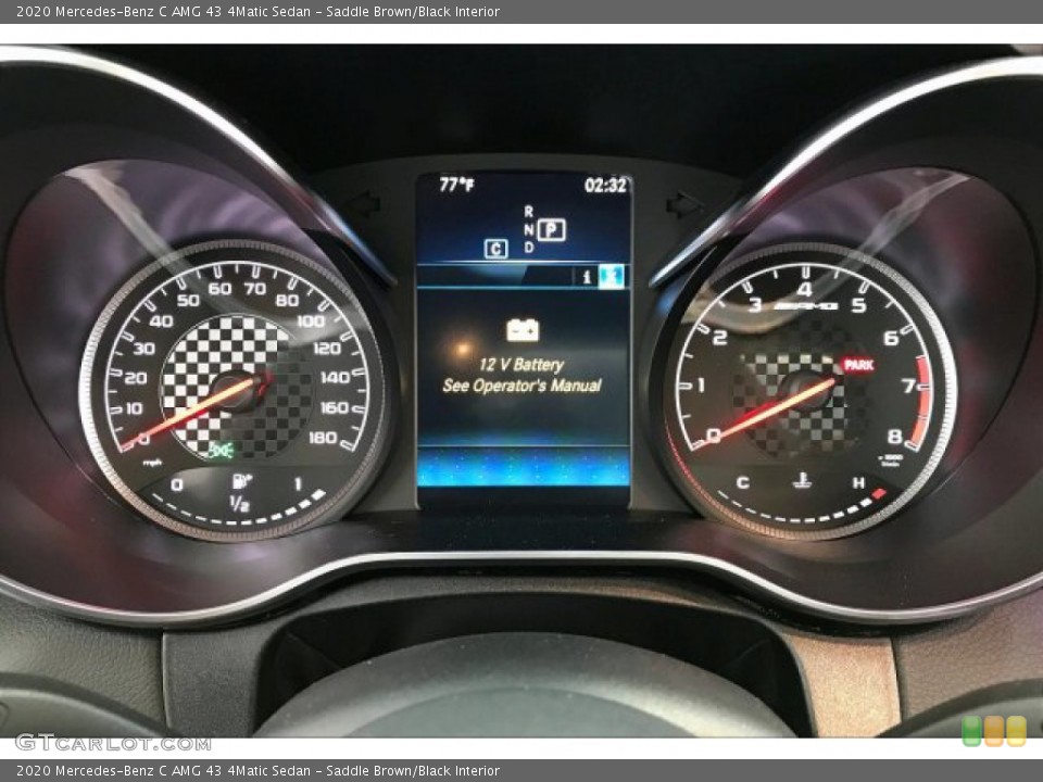 Saddle Brown/Black Interior Gauges for the 2020 Mercedes-Benz C AMG 43 4Matic Sedan #137059929
