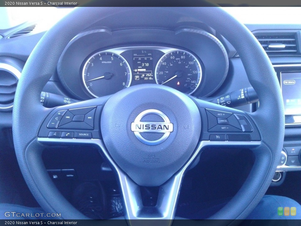 Charcoal Interior Steering Wheel for the 2020 Nissan Versa S #137061570