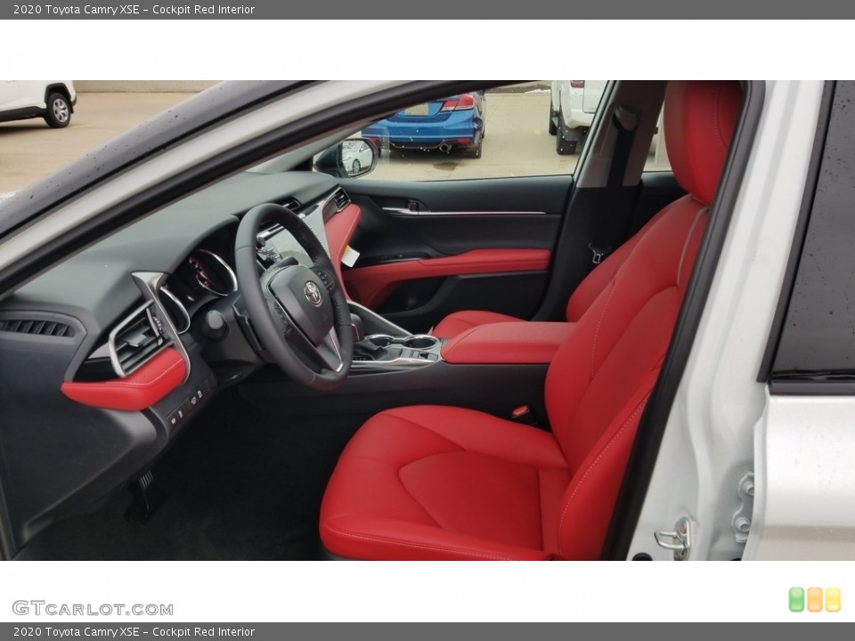 Cockpit Red Interior Front Seat for the 2020 Toyota Camry XSE #137063982