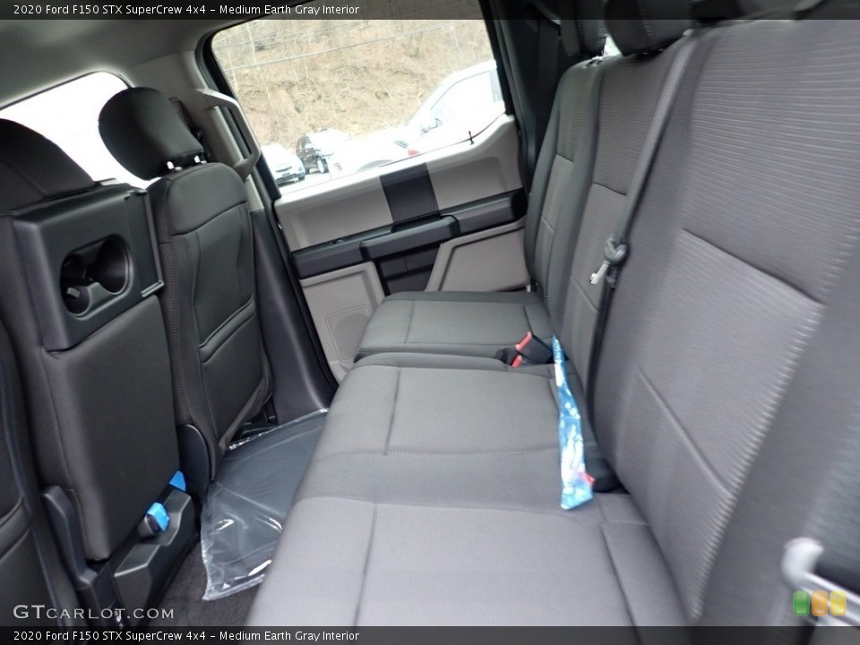 Medium Earth Gray Interior Rear Seat for the 2020 Ford F150 STX SuperCrew 4x4 #137066214