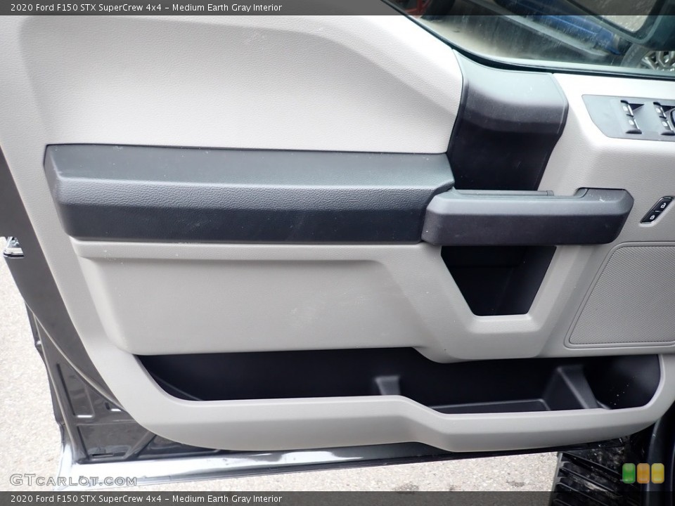 Medium Earth Gray Interior Door Panel for the 2020 Ford F150 STX SuperCrew 4x4 #137066259