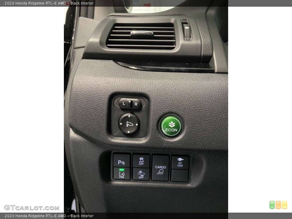 Black Interior Controls for the 2020 Honda Ridgeline RTL-E AWD #137069361