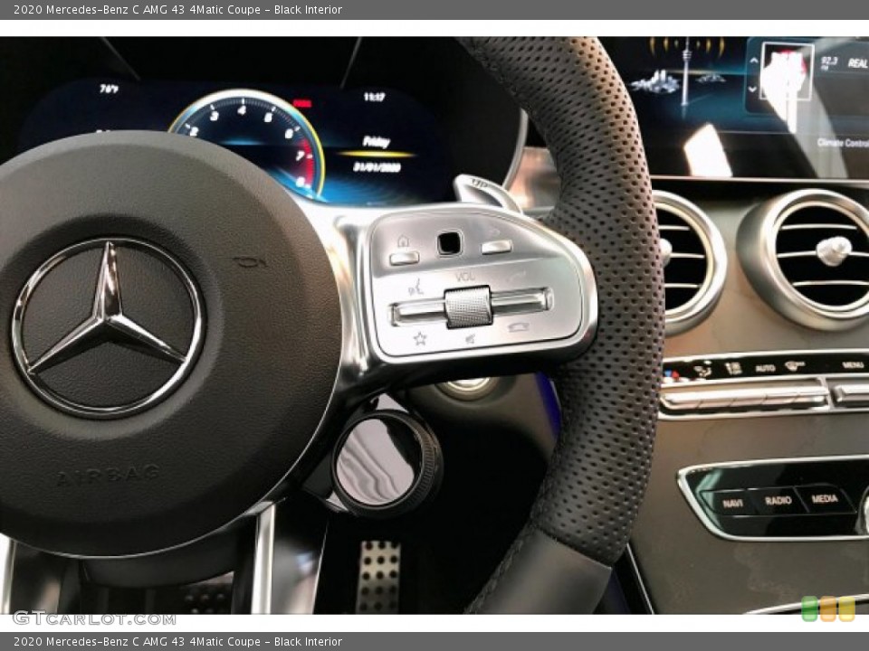 Black Interior Steering Wheel for the 2020 Mercedes-Benz C AMG 43 4Matic Coupe #137077496