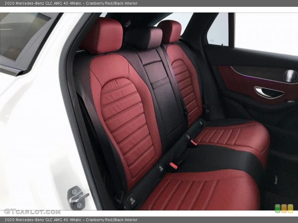 Cranberry Red/Black Interior Rear Seat for the 2020 Mercedes-Benz GLC AMG 43 4Matic #137078246