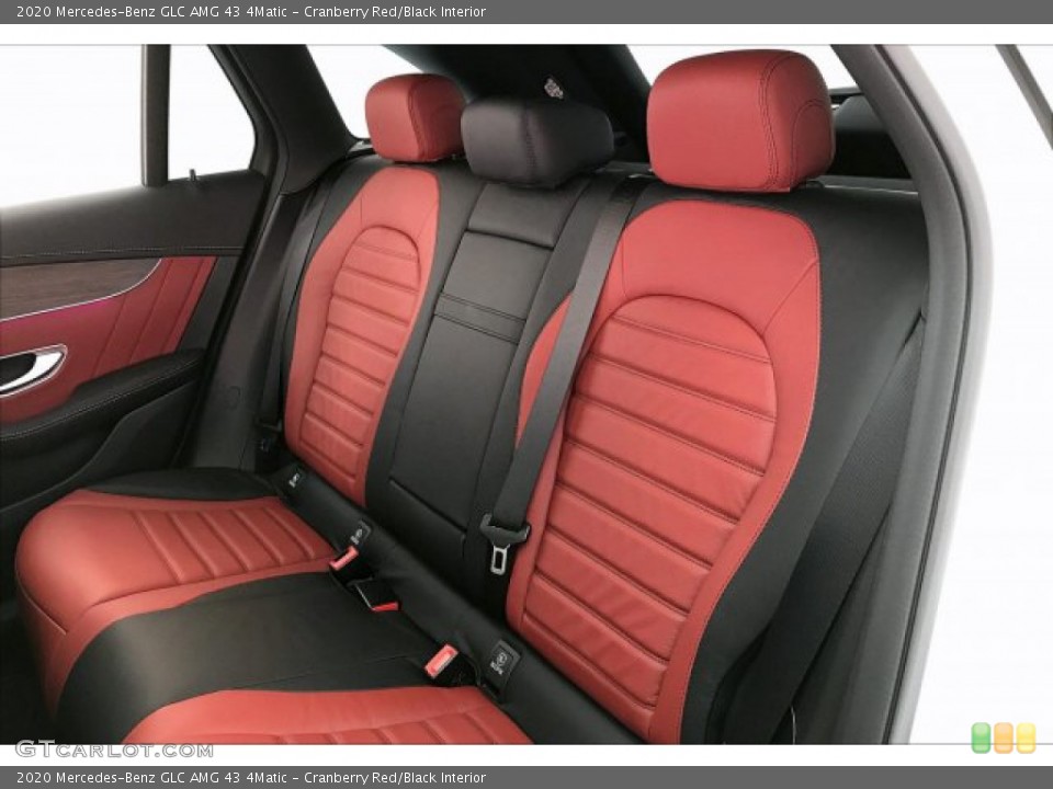 Cranberry Red/Black Interior Rear Seat for the 2020 Mercedes-Benz GLC AMG 43 4Matic #137078282